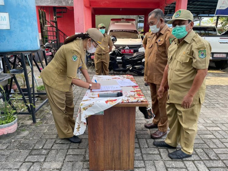 Dinkes Kapuas Gelar Penandatanganan Perjanjian Kinerja 2023