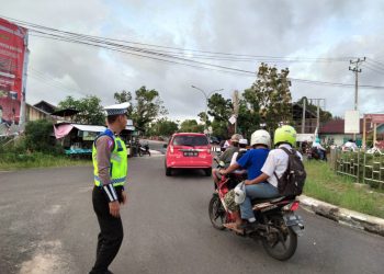 Satlantas Polres Seruyan Beri Teguran Edukatif Bagi Pelanggar Lalu Lintas