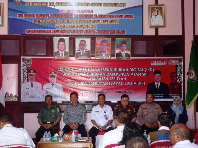 Disdukcapil Seruyan Launching IKD