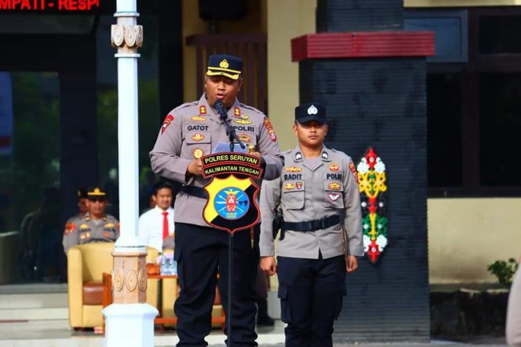 Polres Seruyan Gelar Apel Sarpras Karhutla Tahun 2023
