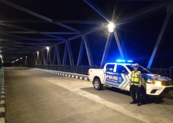 Anstisipasi Balap Liar, Satlantas Polres Seruyan Rutin Patroli Dini Hari