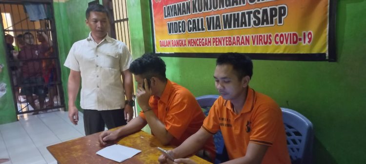 Inovasi Sat Tahti Polres Seruyan “Seryan Sukon” Seruyan Besuk Tahanan Online