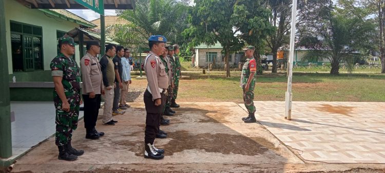 Wujudkan Sinergitas Tni Polri Polsek Seruyan Tengah Jajaran Polres Seruyan Laksanakan Apel Gabungan 