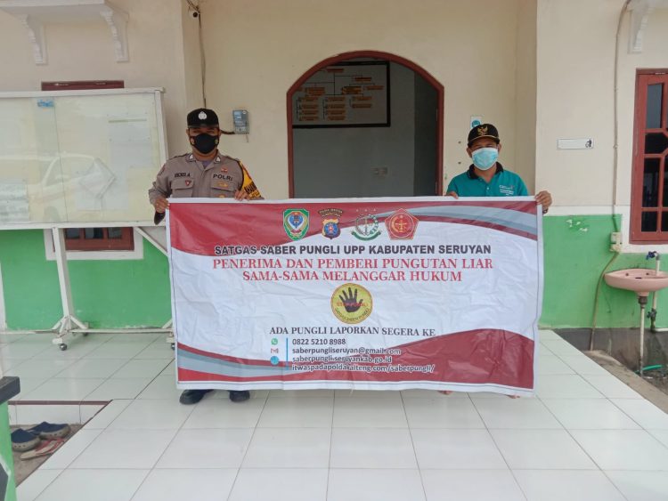 Polsek Danau Sembuluh Beri Himbauan Dan Ajak Warganya Stop Pungli