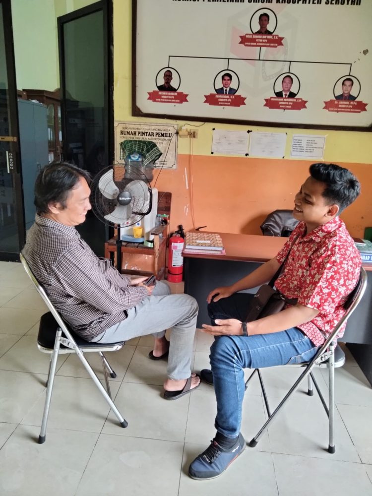 Sat Intelkam Polres Seruyan Pererat Silaturahmi Dengan Komisioner Kpud Divisi Teknis Seruyan