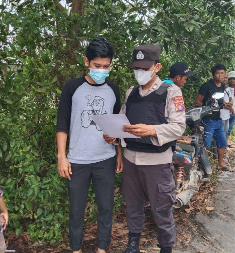 Anggota Polsek Hanau Himbau Orang Tua Untuk Awasi Pergaulan Anak