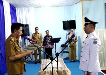 lantik Pj Kades Pandreh Ini Harapan Bupati Barut
