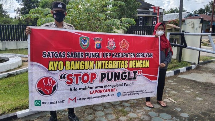 Suarakan Stop Pungli, Polsek Hanau Gencar Laksanakan Sosialisasi Saber Pungli