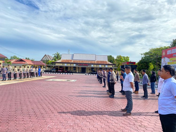 Mengawali Tugas, Personel Sikum Laksanakan Apel Pagi