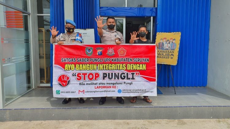 Suarakan Stop Pungli, Polsek Hanau Gencar Laksanakan Sosialisasi Saber Pungli