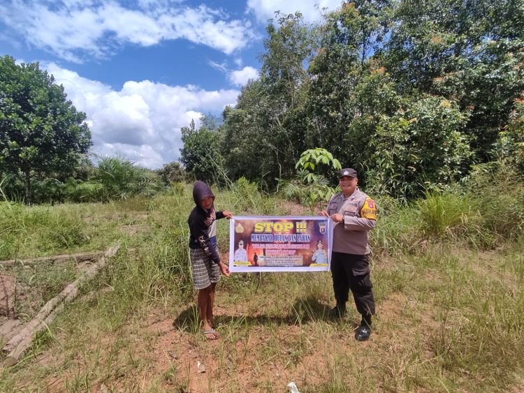 Polsek Danau Sembuluh Himbau Warganya Tidak Membakar Hutan dan Lahan