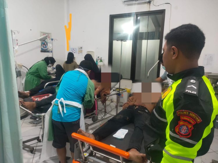 Mobil Pickup Alami Laka Tunggal di Jalan Trans – Kuala Pembuang, 12 Orang Alami Luka-luka