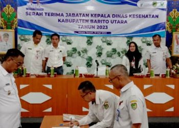 Wabup Barut Hadiri Sertijab Kepala Dinkes Barut
