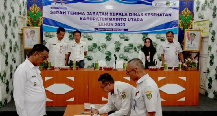 Wabup Barut Hadiri Sertijab Kepala Dinkes Barut