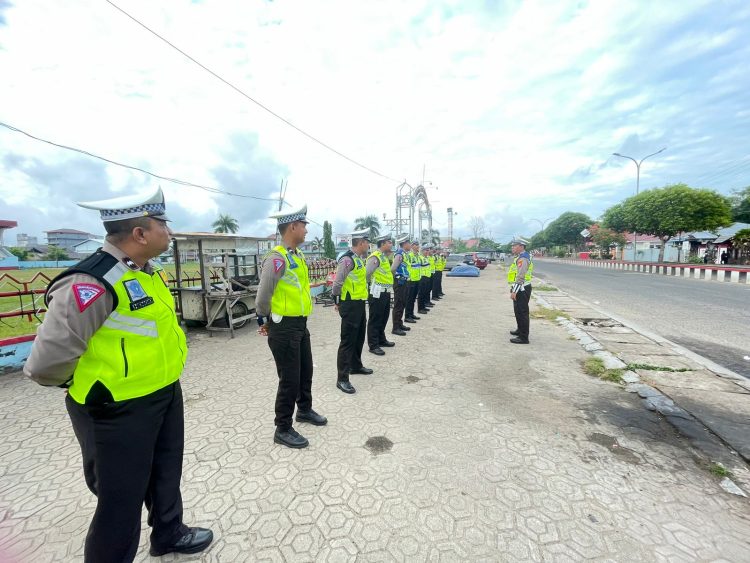 Bentuk Kedisiplinan Setiap Personel Satlantas Polres Seruyan Dengan Melaksanakan Apel Pagi