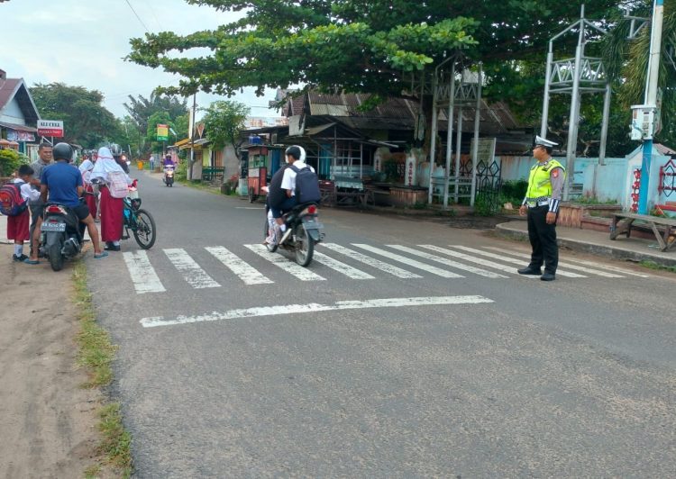Giat Personel Satlantas Polres Seruyan Laksanakan Gatur Pagi