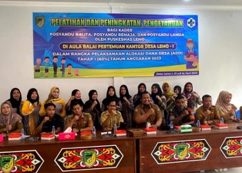 UPT Puskesmas Lemo Gelar Pelatihan Bagi Kader Posyandu Balita dan Lansia