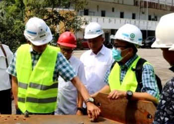 Bupati Barut Tinjau Progres Pekerjaan Material Jembatan Lemo Seberarang di PT Indo Trans Bogor