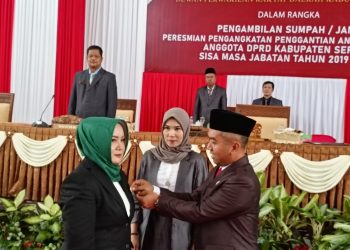 Siti Mulyati Resmi Dilantik Jadi Anggota DPRD Seruyan Gantikan Mujiannor