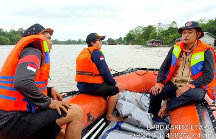 BPBD Barut dan Tim Gabungan Terus Lakukan Penyisiran Sungai Pencarian Korban Tenggelam