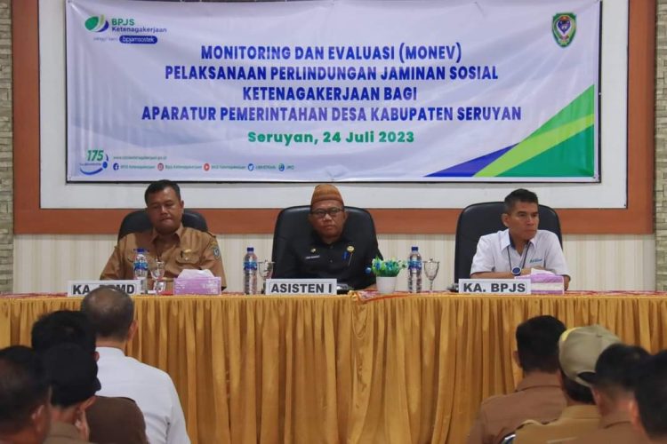 Pemkab Seruyan Berikan Jaminan Sosial Ketenagakerjaan Bagi Aparatur Pemdes