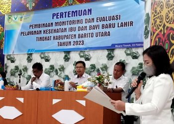 Dinkes Barut Monev Pelayanan Kesehatan Ibu dan Bayi Baru Lahir