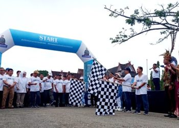 1.700 Peserta di Muara Teweh Ikuti Jalan Sehat Diperingatan 25 Tahun Kementerian BUMN