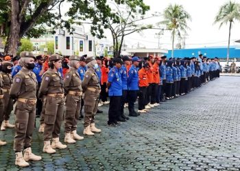 Peringati HUT 73 Satpol PP dan HUT 61 Satlinmas, Pemkab Barut Gelar Apel Gabungan