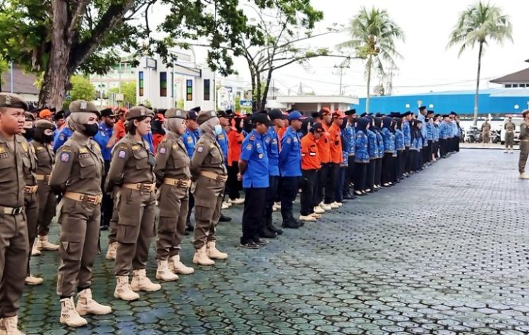 Peringati HUT 73 Satpol PP dan HUT 61 Satlinmas, Pemkab Barut Gelar Apel Gabungan