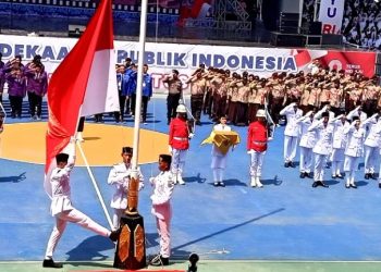 Bupati Barito Utara Pimpin Upacara HUT Ke 78 Kemerdekaan RI