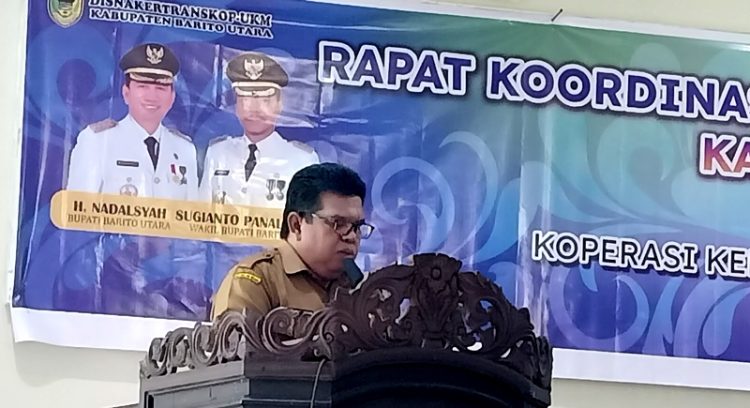 Disnakertranskop UKM Barut Gelar Rakor Pemberdayaan Koperasi dan UMKM 