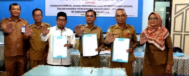 DisdaldukKBP3A, Dinkes dan Kemenag Barut Jalin Komitmen Bersama Dalam Upaya Penurunan Stunting