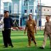 Bupati dan Wabup Barito Utara Cek Progres Pembangunan Lapangan Mini Soccer