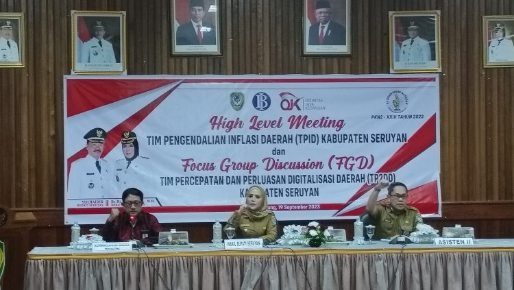 Wabup Seruyan Buka HLM Rakor TPID dan FGD TP2DD