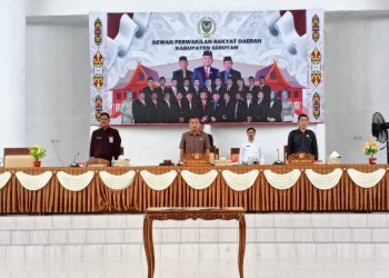 DPRD Seruyan Gelar Paripurna Penyampaian Pidato Pengantar Bupati Tentang Raperda Perubahan APBD 2023
