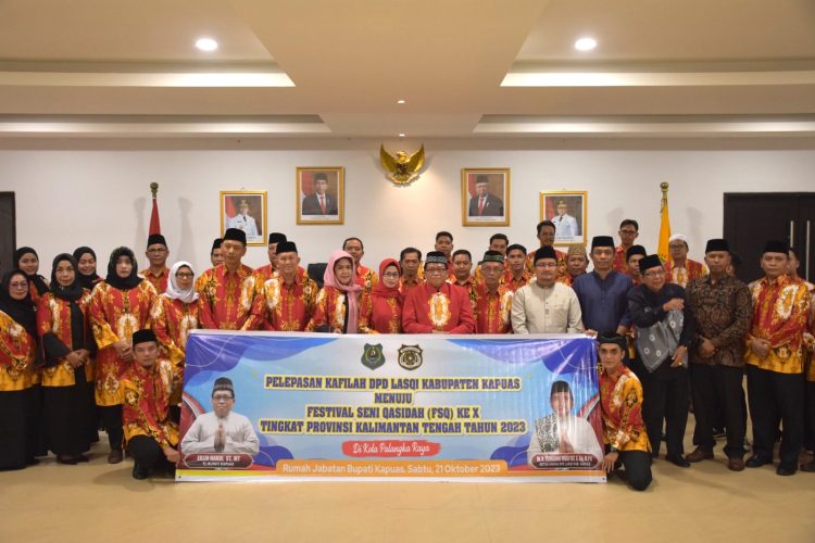 Pj Bupati Kapuas Lepas Kafilah FSQ Ke X Tingkat Provinsi Kalteng