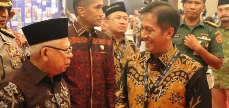 Pj Bupati Barut Sampaikan Perkembangan Bandara H Muhammad Sidiq Kepada Wakil Presiden