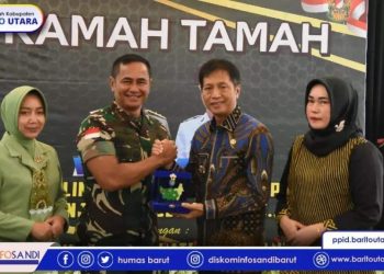 Pj Bupati Barut Gelar Ramah Tamah Bersama Pangdam XII Tanjung Pura