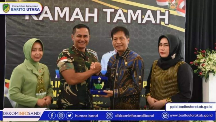 Pj Bupati Barut Gelar Ramah Tamah Bersama Pangdam XII Tanjung Pura
