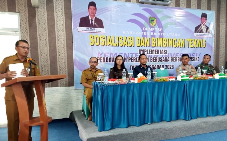 Plh Sekda Barut Buka Bimtek Implementasi Pengawsan Perizinan Berusaha Berbasis Risiko