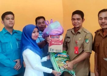 Dinsos PMD Barut Salurkan Bantuan Korban Kebakaran di Desa Sei Rahayu II