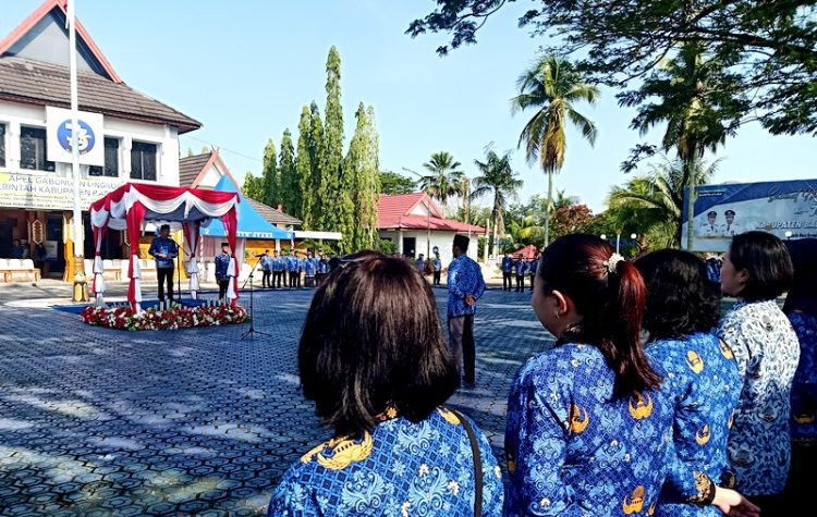 Apel Gabungan Setiap Tanggal 17 Merupakan Rutinitas Untuk Tingkatkan Etos Kerja