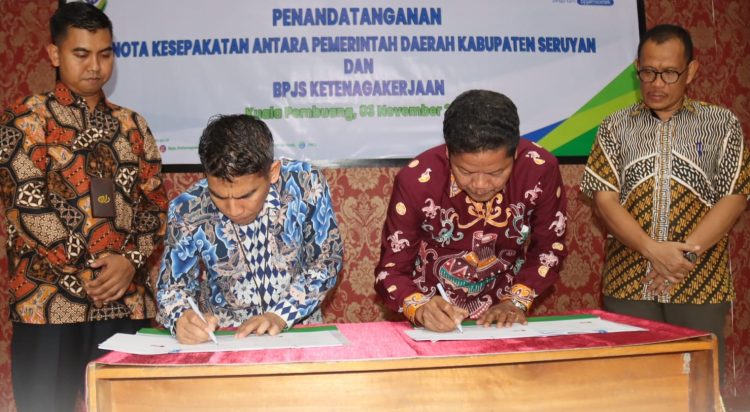 Pemda Seruyan dan BPJS Ketenagakerjaan Tandatangani MoU