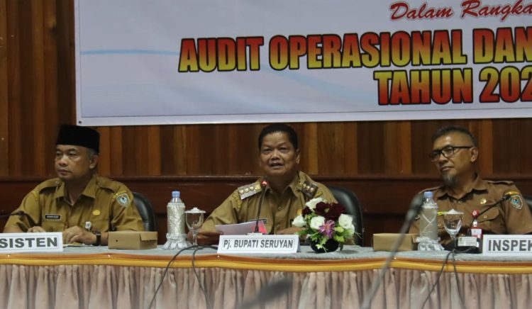 Pj Bupati Seruyan Hadiri Entry Meeting Audit Operasional dan Audit Kinerja Tahun 2023