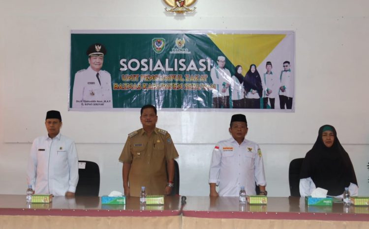 Hadiri Sosialisasi Unit Pengumpul Zakat BAZNAS Seruyan, Pj Bupati Seruyan Harapkan ini