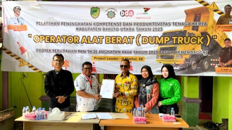 Disnakertranskop UKM Barut Tandatangani Kerjasama Dengan LPK Kelua Mandiri