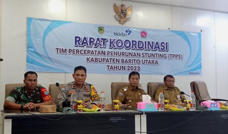 Disdalduk KB P3A Barut Gelar Rakor Tim Percepatan Penurunan Stunting