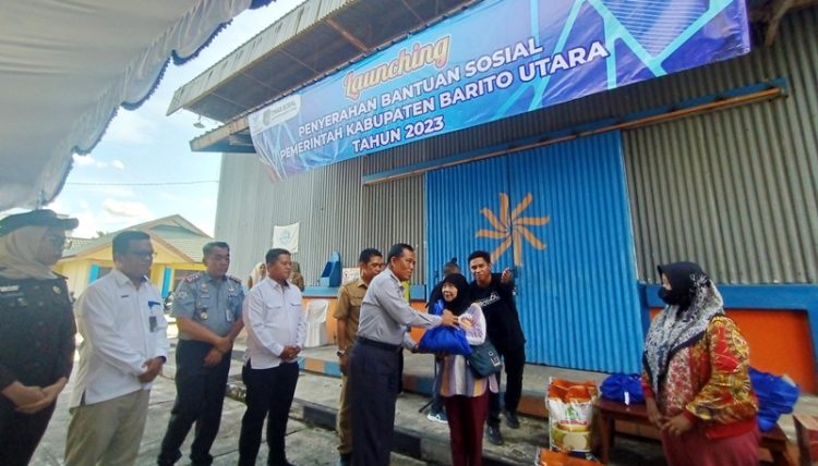 Dinsos PMD Barut Launching Penyaluran Bantuan Sembako 2023