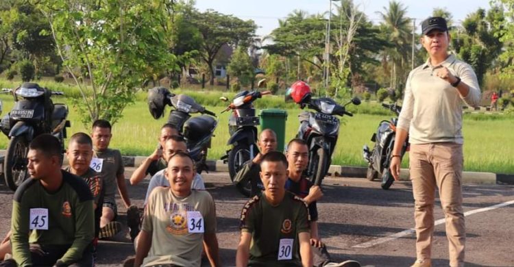 Persiapan LATAPGAR, Satpol PP Seruyan Gelar Kesegaran Jasmani