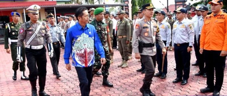 Pj Bupati Barut Hadiri Apel Kesiapan Pengamanan Nataru